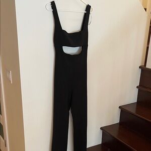 Zara Black Cut-Out Jumpsuit